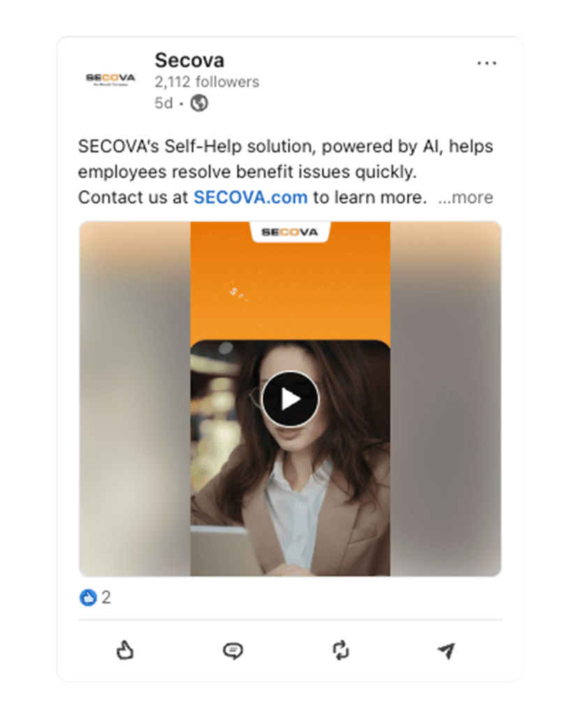 Secova LinkedIn post 2
