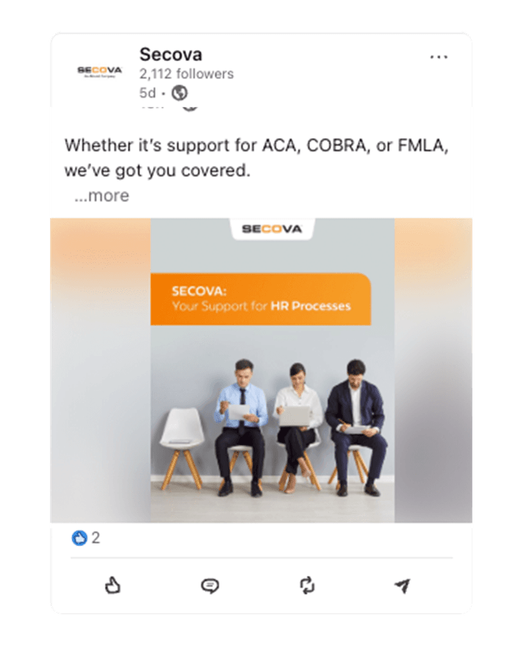 Secova LinkedIn post 4